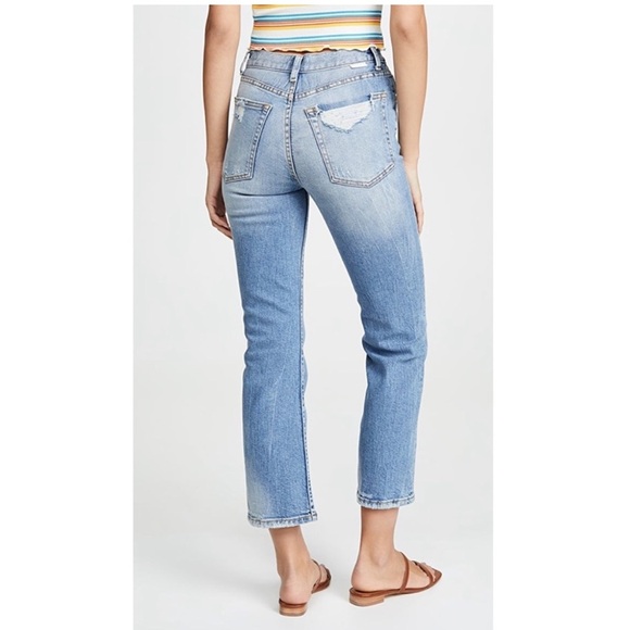 Anthropologie Boyish Brady High Rise Crop Flare Jeans Light River Wash 26 NWT - Picture 6 of 16